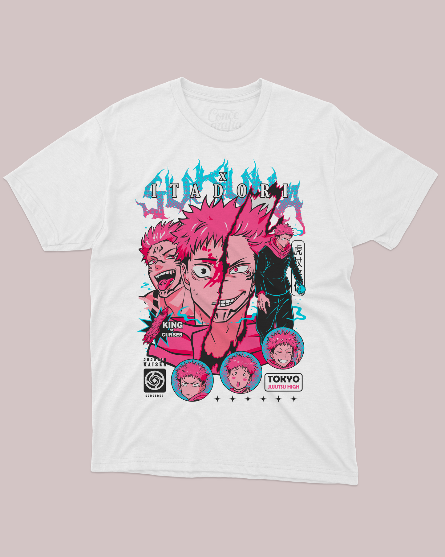 Polera Sukuna x Itadori | Jujutsu Kaisen